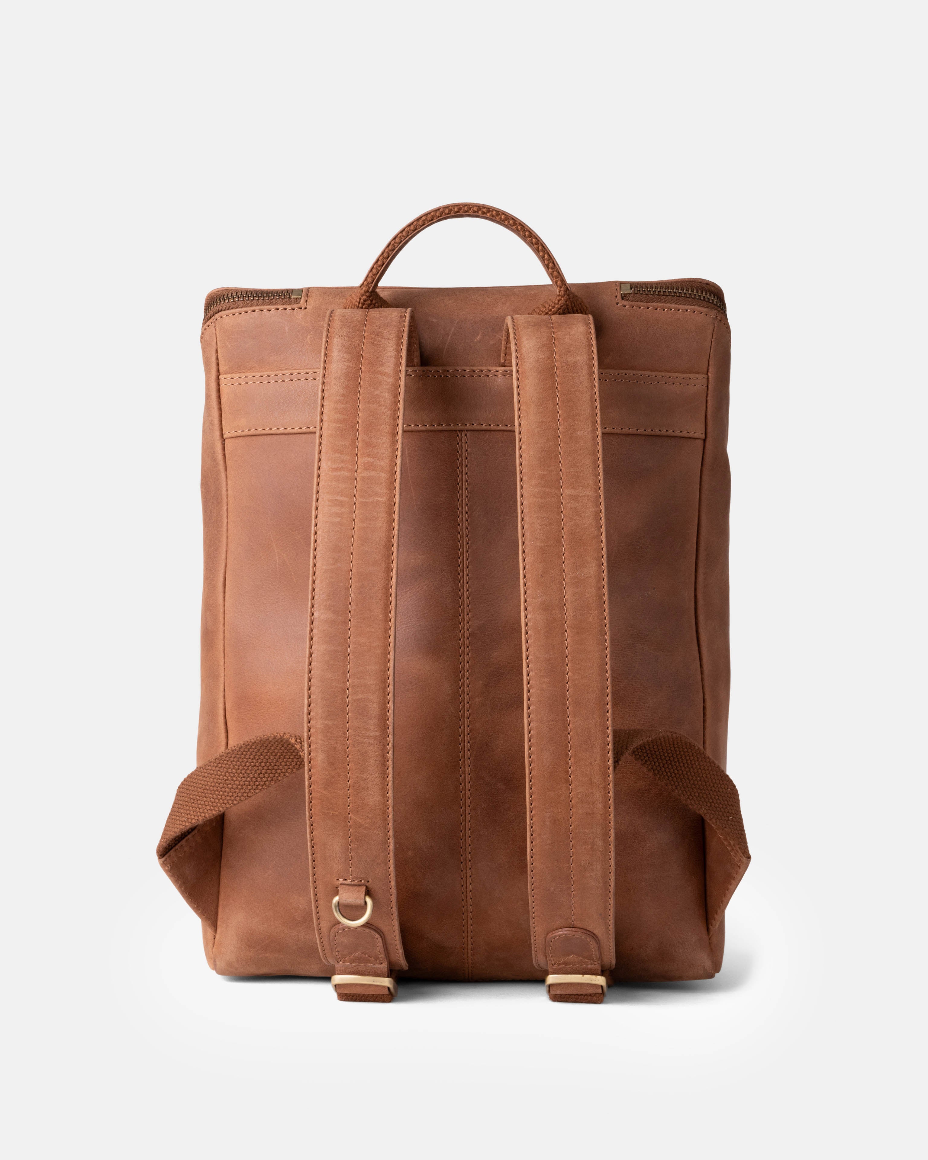 Back view of camel backpack