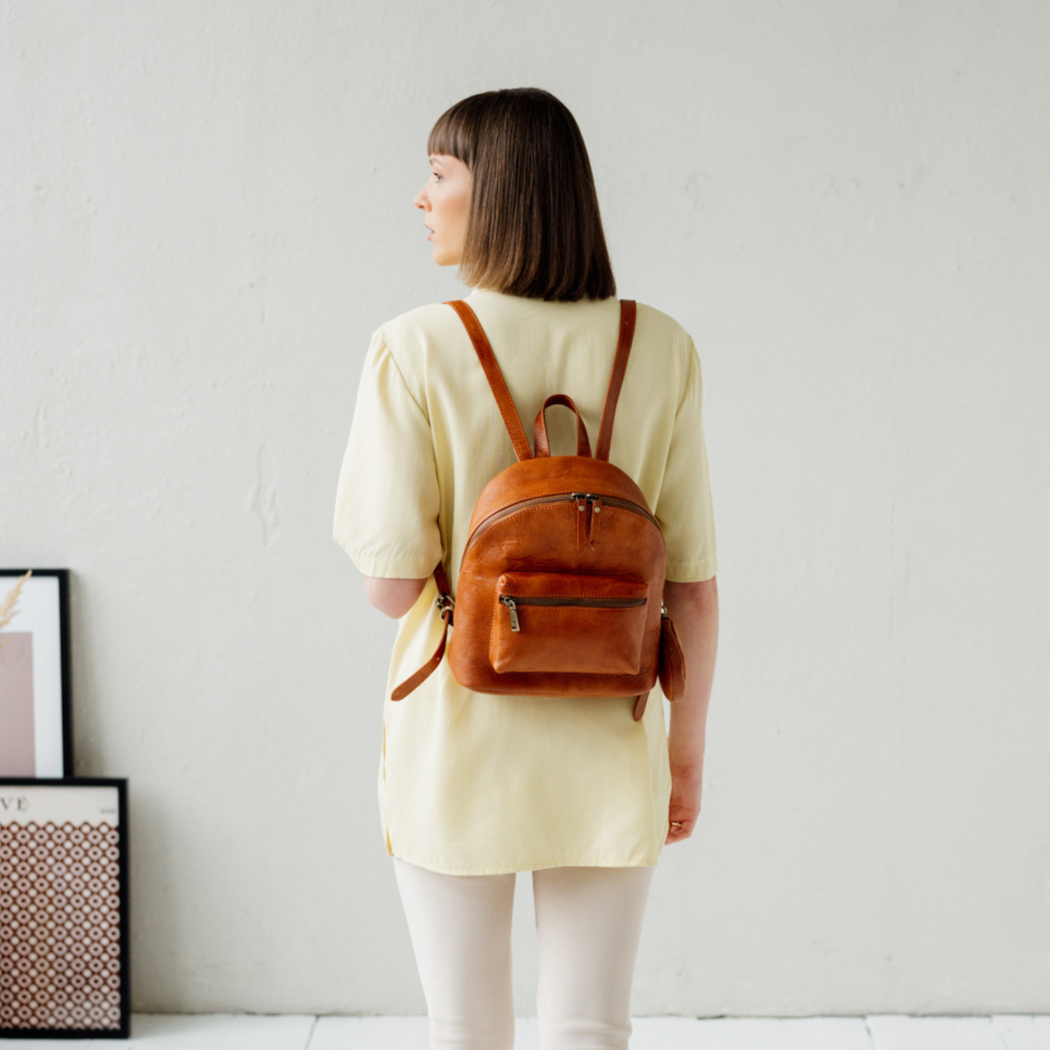 Lorimer leather backpack sale