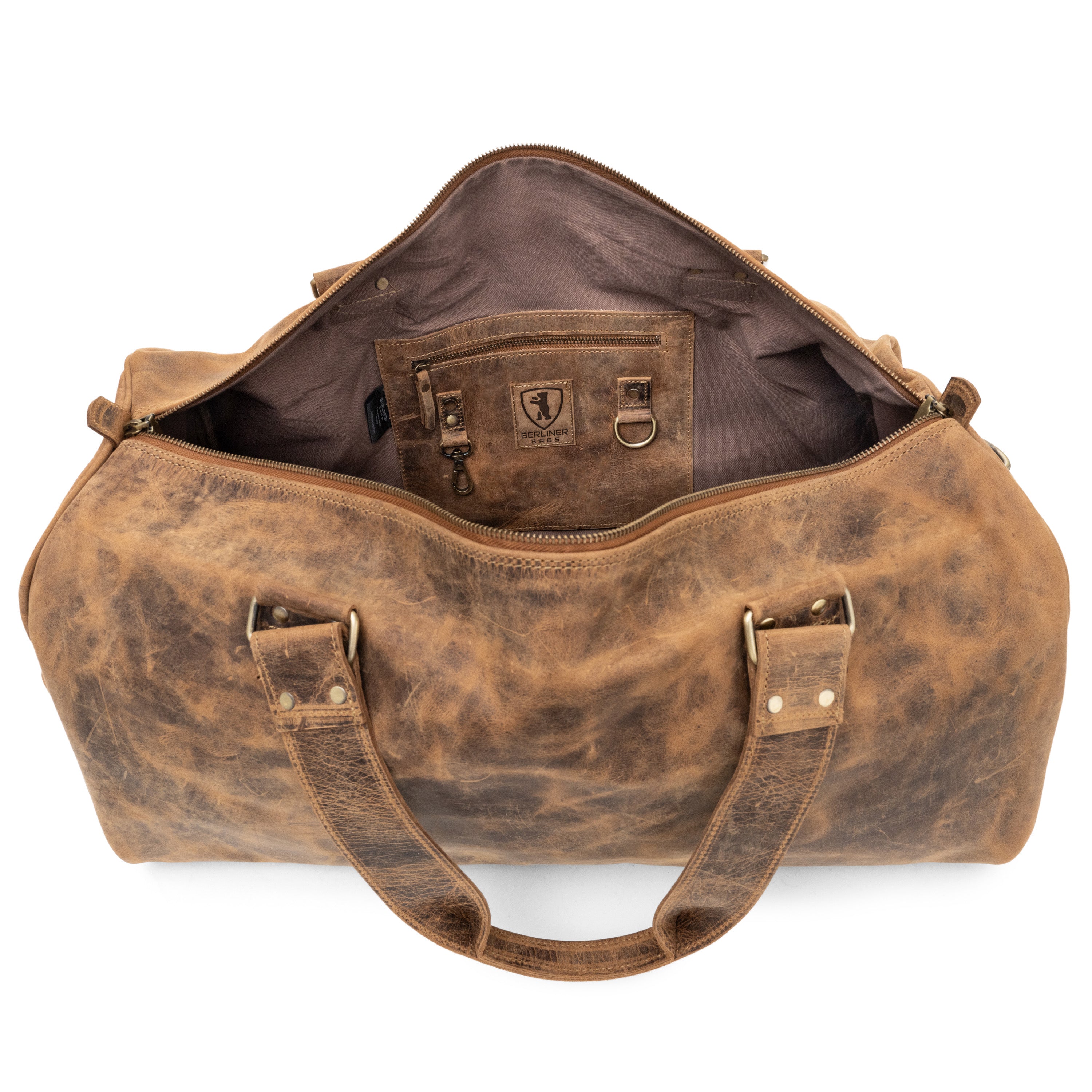 Berliner Bags Vintage Leather Duffle Bag outlet