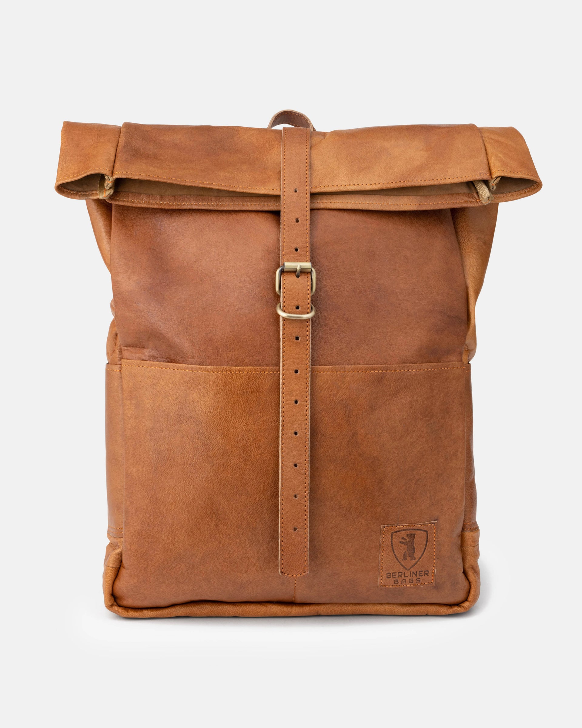 blue backpack leather vintage paris Paris